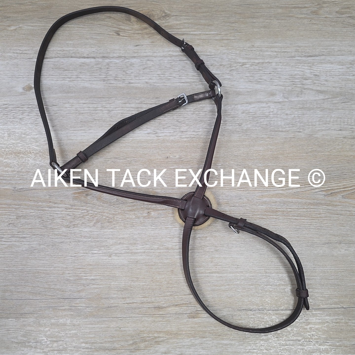 Plain Raised Figure 8 Noseband, Brown, Size Full