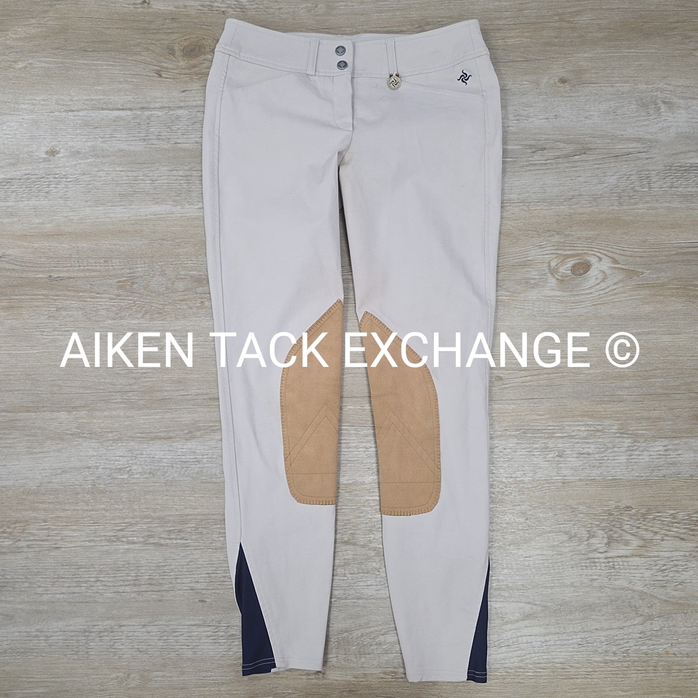 Santio Stella Euroseat Knee Patch Breeches, Beige, Size 26 R