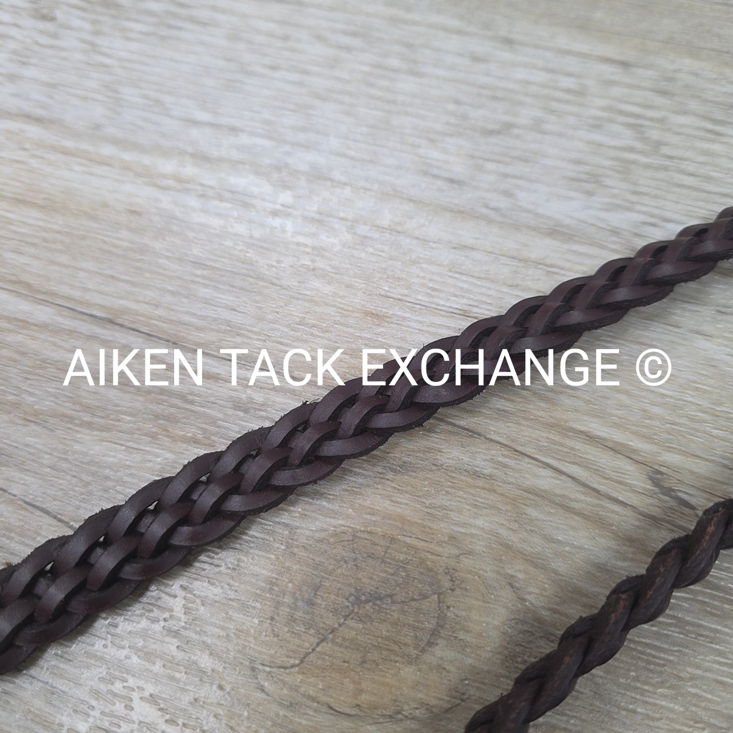 Joseph Sterling Plaited Reins, Brown, 64"