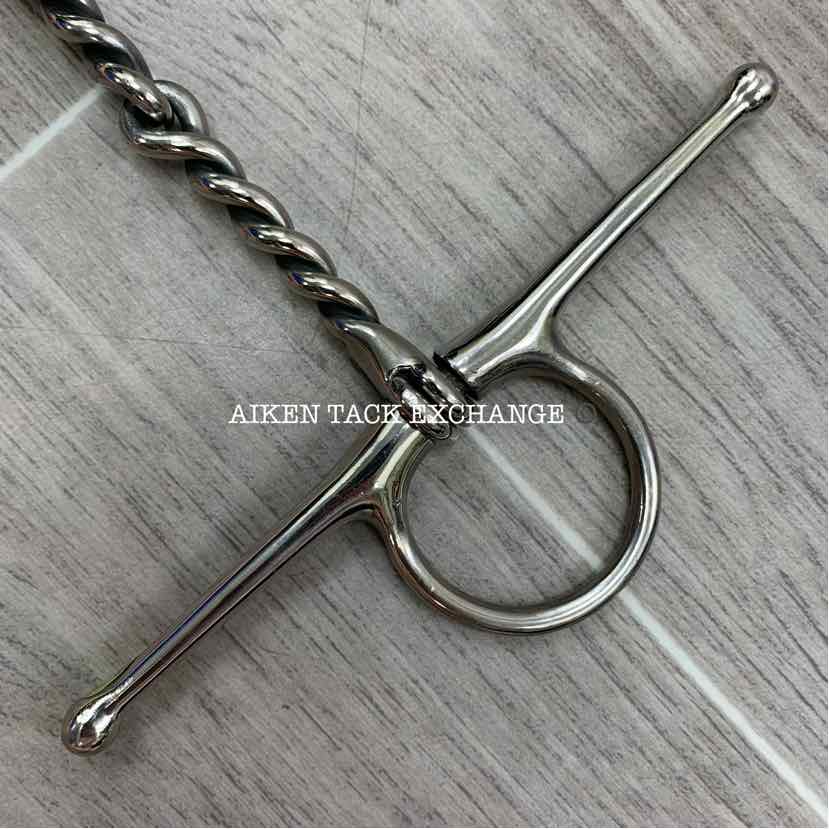 Hilason Single Joint Twisted Wire Full Cheek Bit 5"