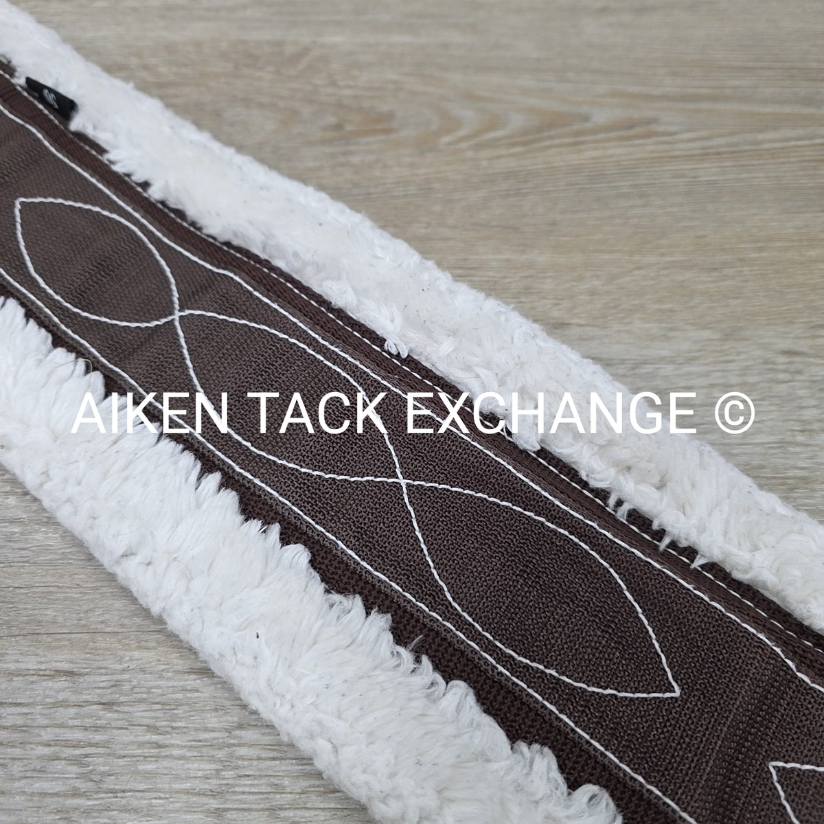 Equine Healthcare International Fleece Girth, Double End Elastic, Brown, 48"
