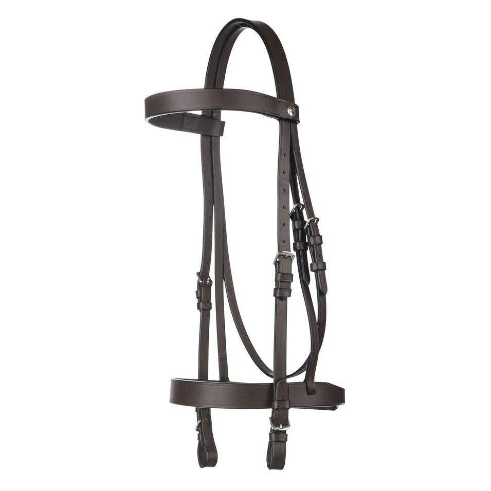 HENRI DE RIVEL POLO BRIDLE WITH DOUBLE REINS: Pony