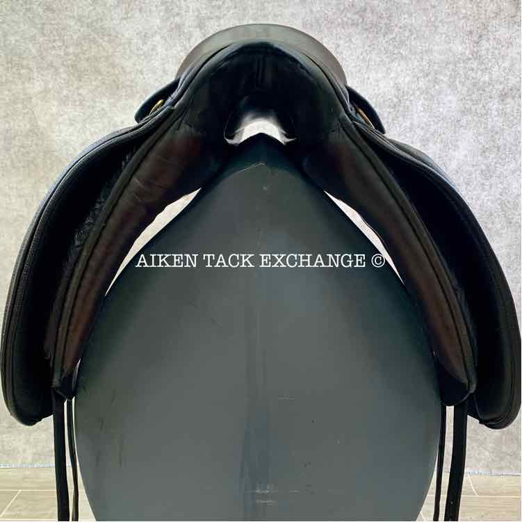 **SOLD** 1998 Schleese JES Dressage Saddle, 17" Seat, Wide Tree, Wool Flocked Panels