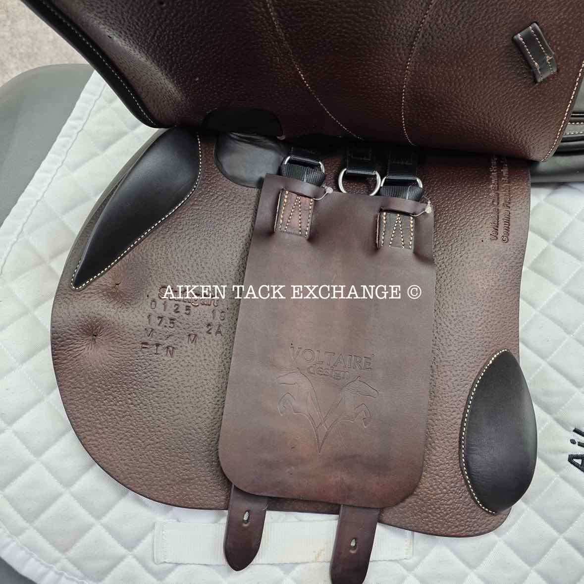 2019 Voltaire Stuttgart Jump Saddle, 17.5" Seat, 2A Flap, Medium Tree, PRO Panels, Full Buffalo Leather