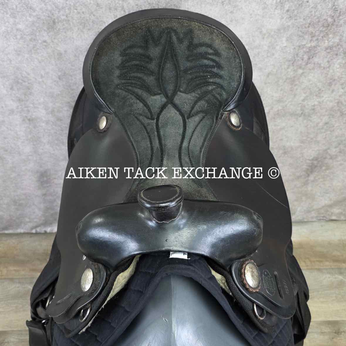 Tough 1 King Series Eclipse Western Saddle, 17" Seat, Wide Tree - Full QH Bars