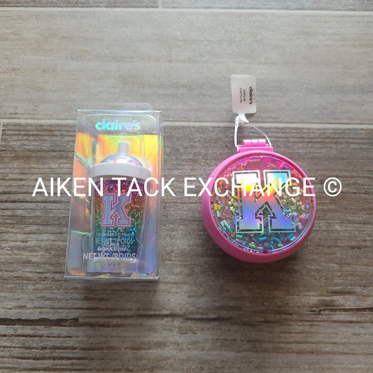Claire's Lip Balm & Brush Set - Letter K
