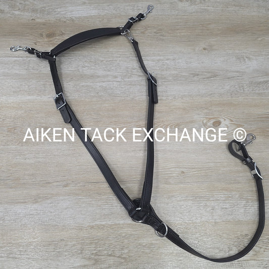 Tucker Classic Montreal Breastplate, Black, Size Full / Horse