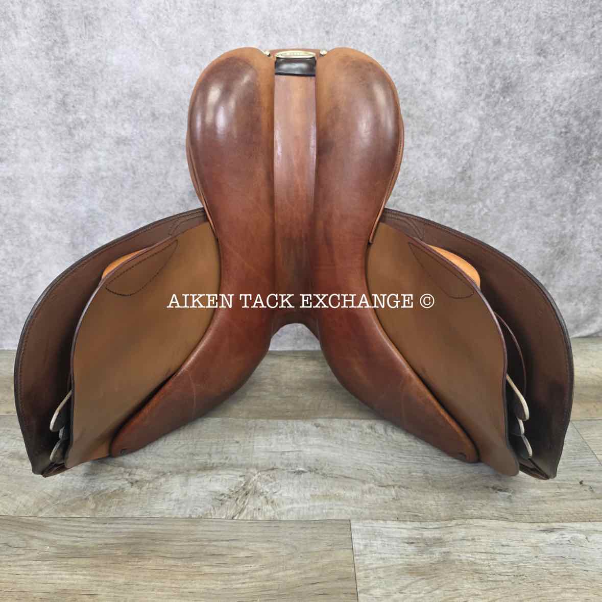 2012 Stubben Zaria Deluxe Jump Saddle, 17.5" Seat with Biomex, 30cm Tree - MW, Foam Panels