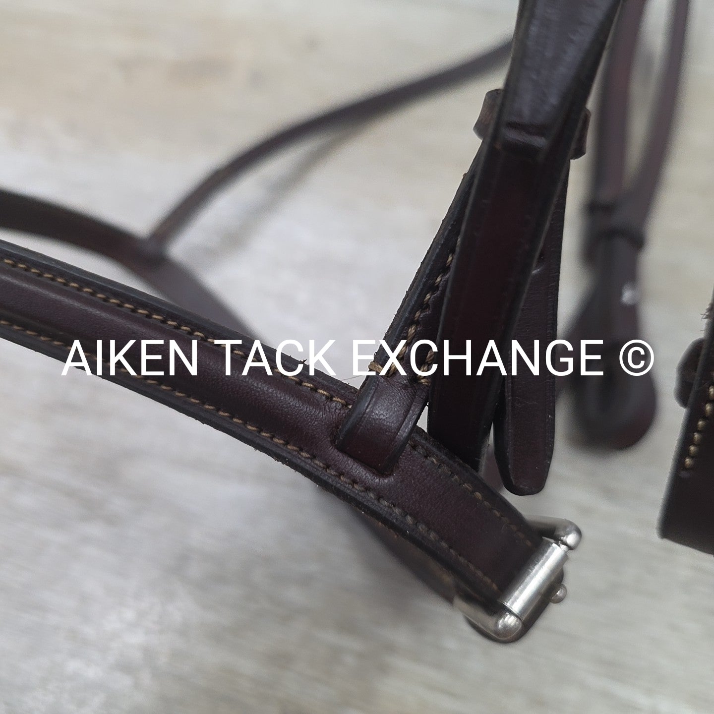 Edgewood Plain Raised Bridle, No Reins, Brown, Size Full