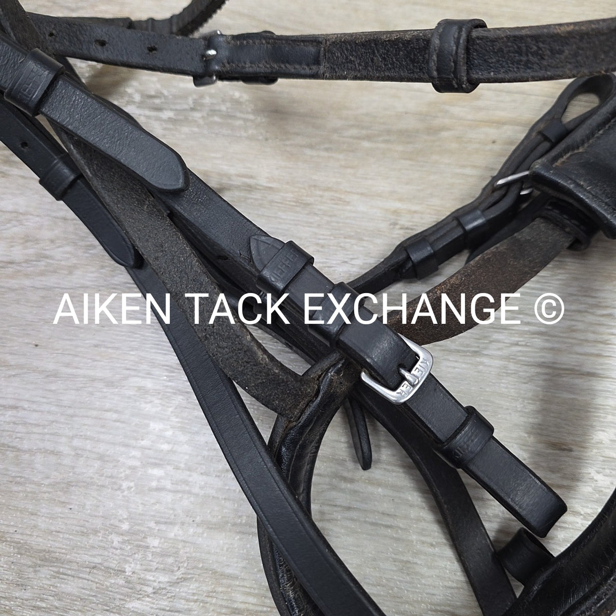 BARGAIN BUNDLE: 2 Dressage Bridles, No Reins, Black, Size Cob & Full