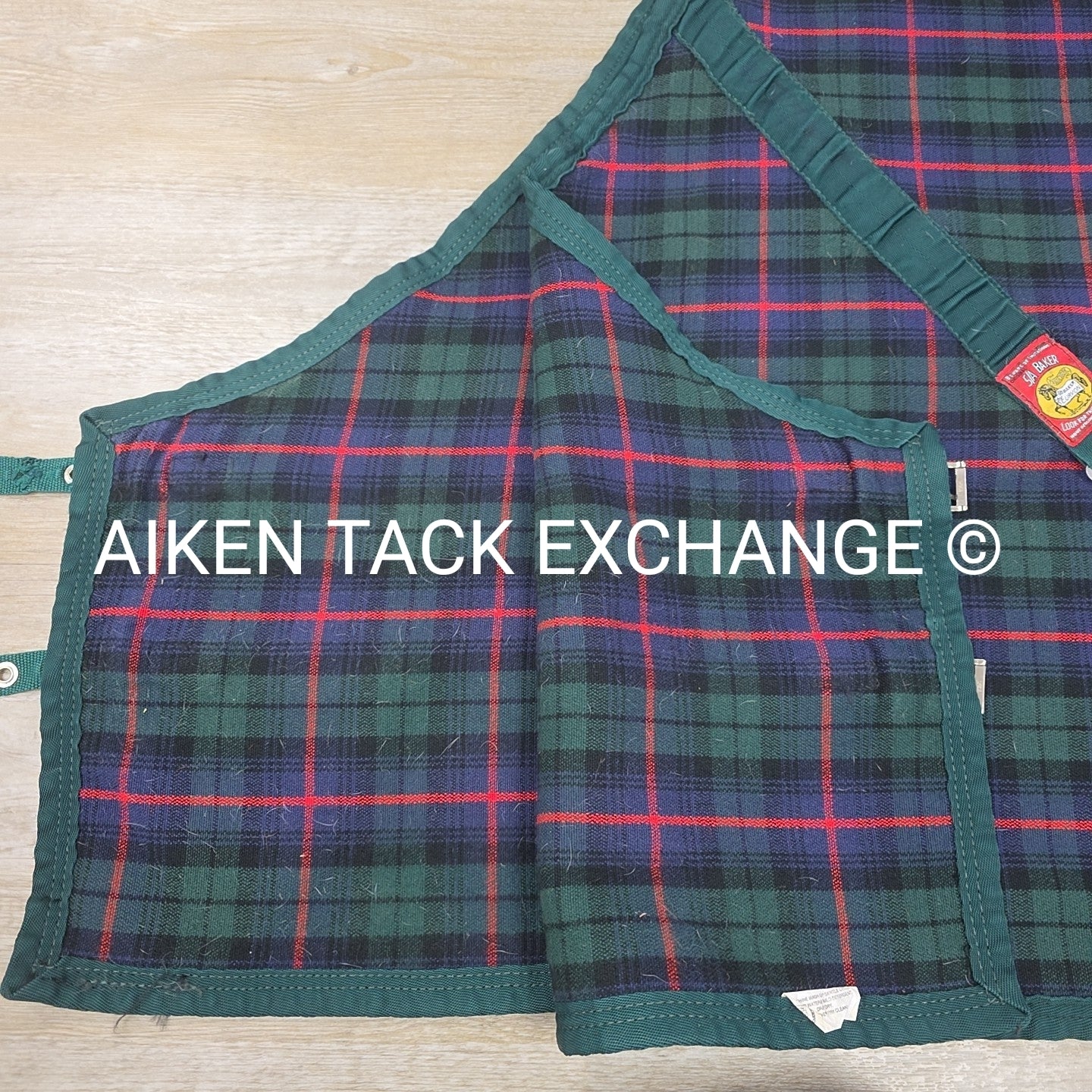 5/A Baker Original Tartan Plaid Heavyweight Stable Sheet, Size 78"