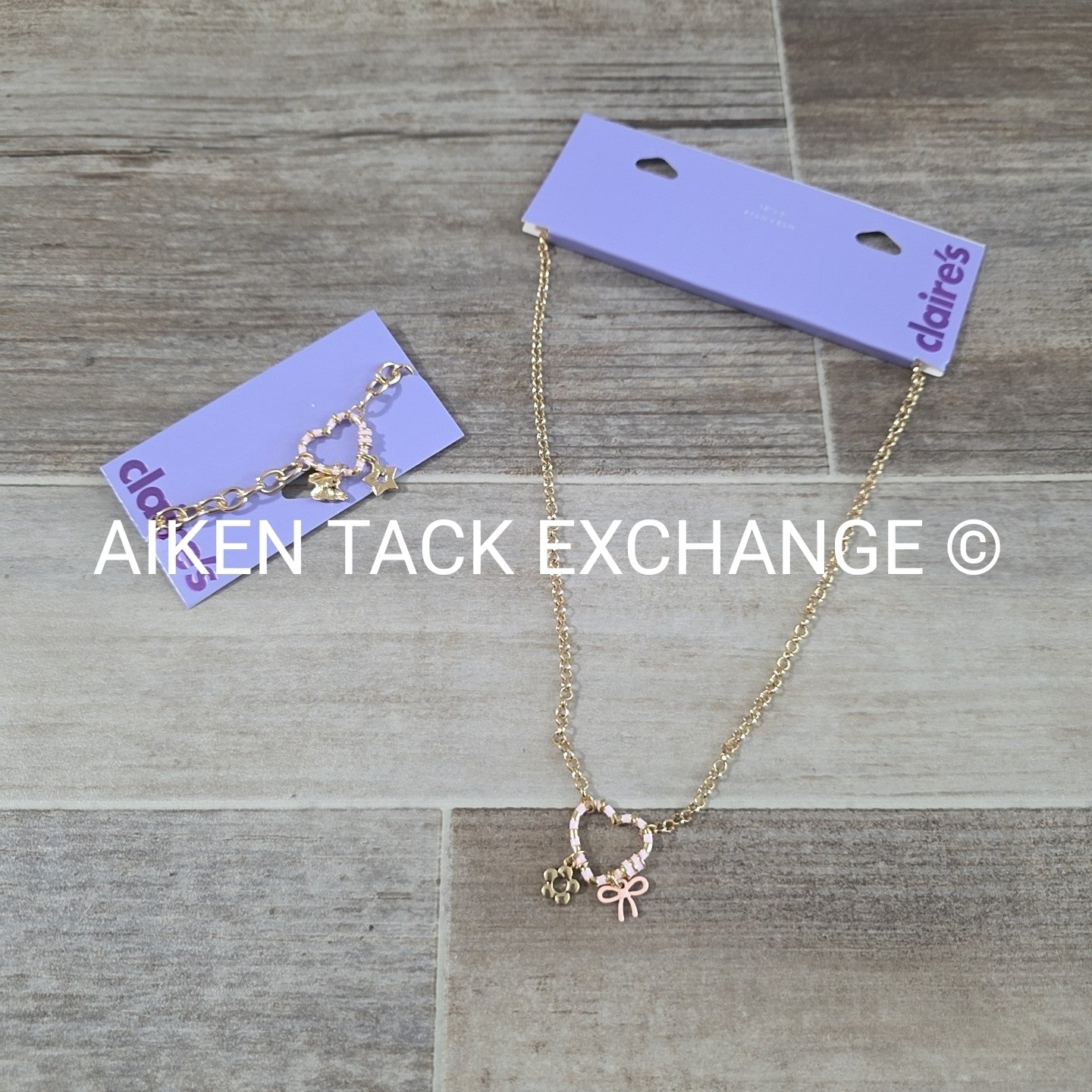 Claire's Jewelry Bundle - 1 Bracelet, 1 Necklace