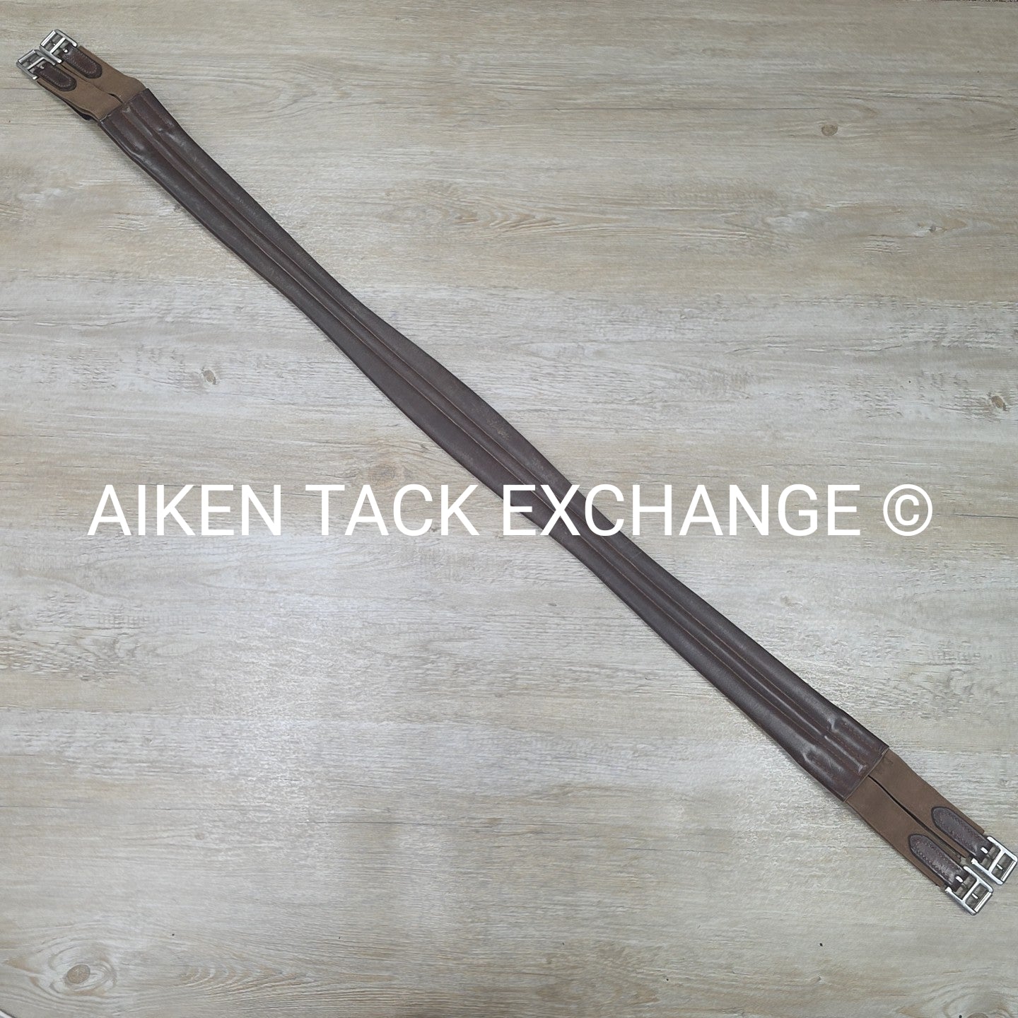 Leather Girth w/ Double Elastic, Size 64"
