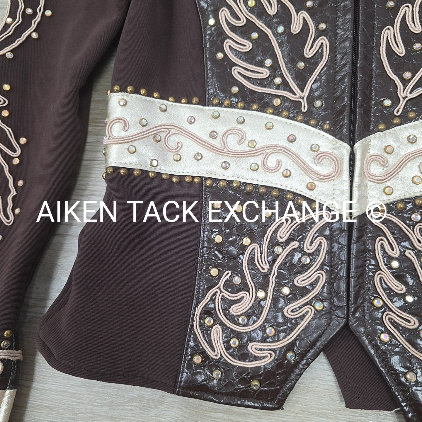 Dazzling Designs Leather Show Shirt & Pants Set, Women's XSmall, XLong