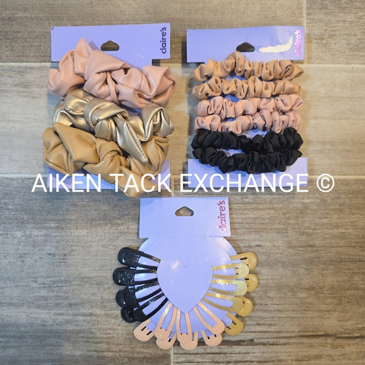 Claire's Hair Tie + Hair Clip Bundle