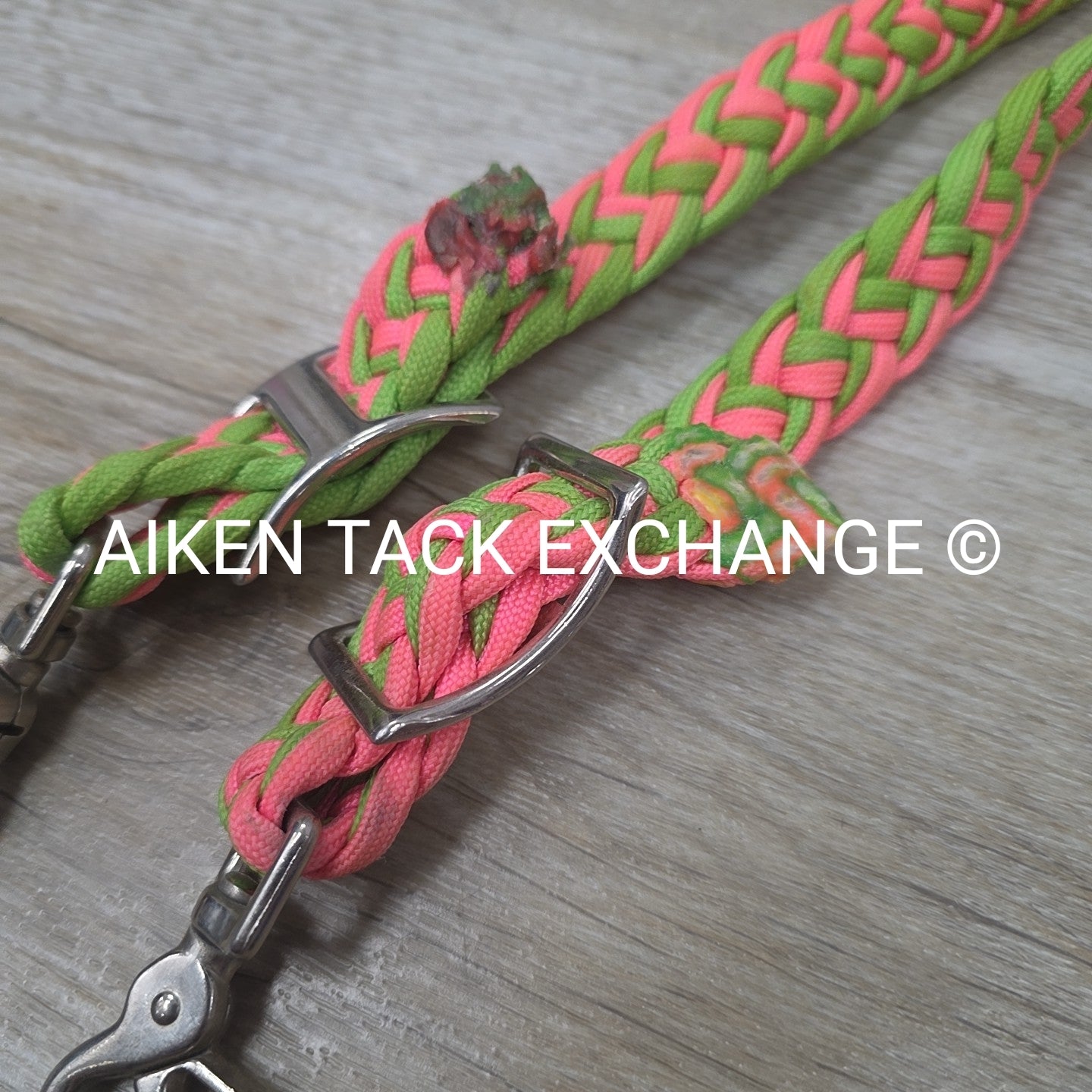 Braided Flat Barrel Reins with Snaps