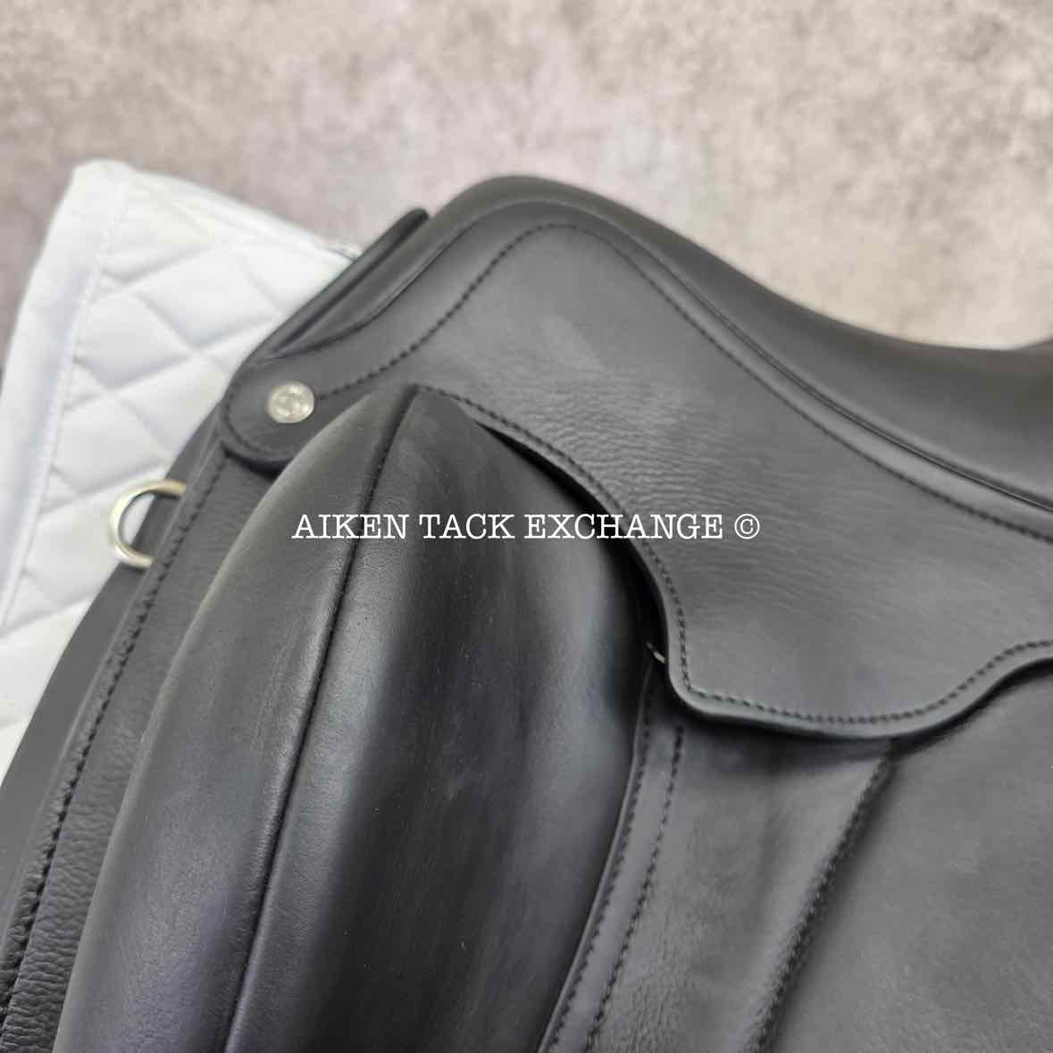2025 Antares Tempo Monoflap Dressage Saddle, 18" Seat, 4C Flap, Medium Tree, Foam Panels, Full Buffalo Leather