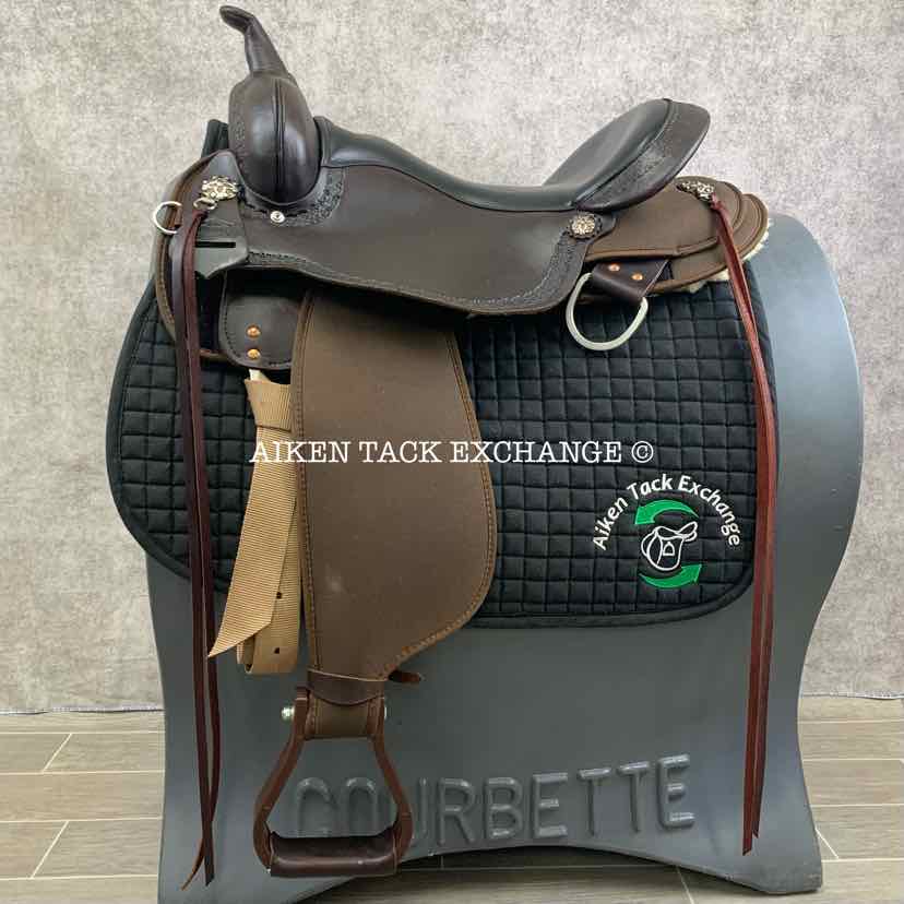 **SOLD** 2022 Circle Y High Horse 6914 Diasetta Cordura Trail Western Saddle, 17" Seat, Wide Tree - Full QH Bars