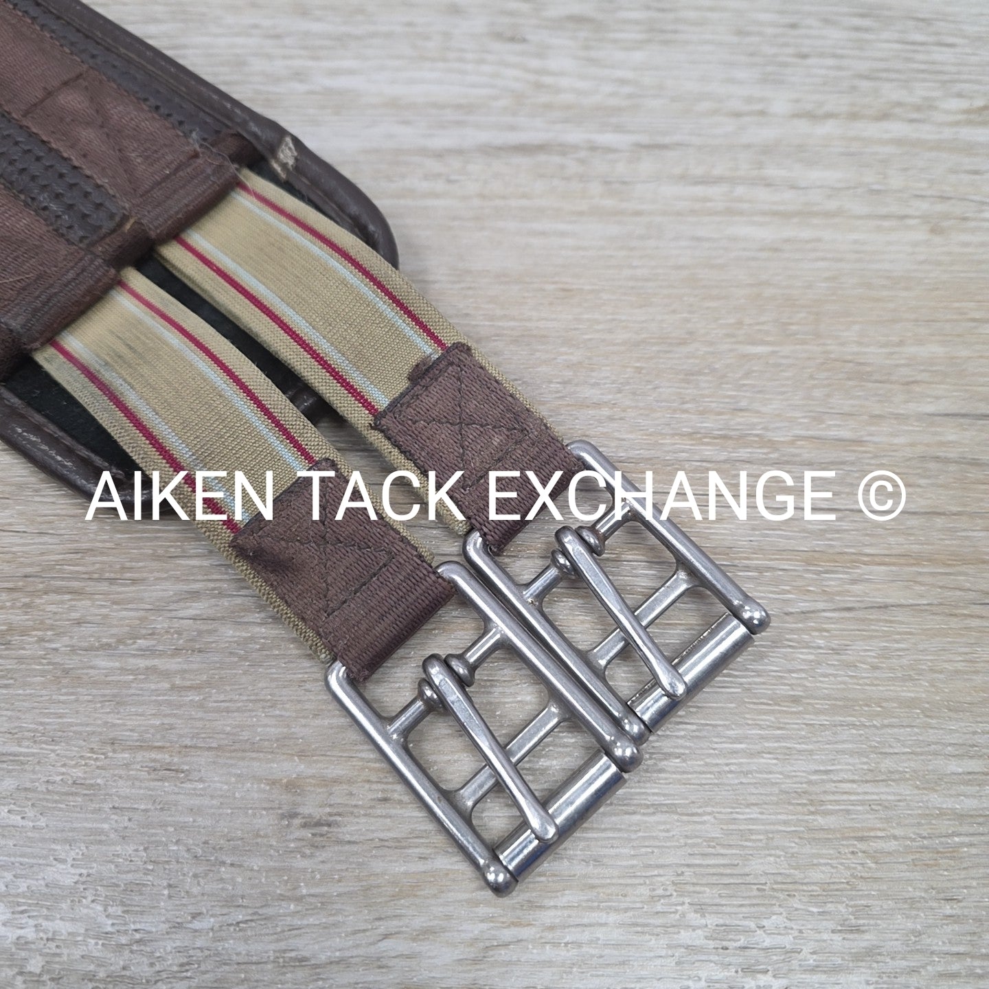 Ovation Chafeless Girth with Single End Elastic, Brown, 52"