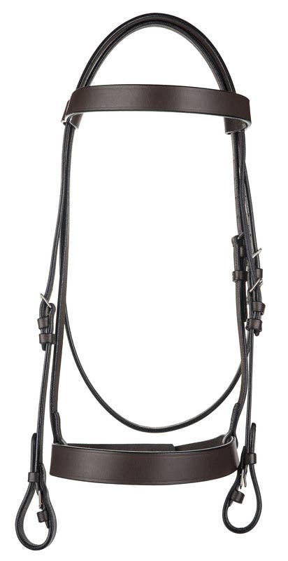 HENRI DE RIVEL POLO BRIDLE WITH DOUBLE REINS: Pony