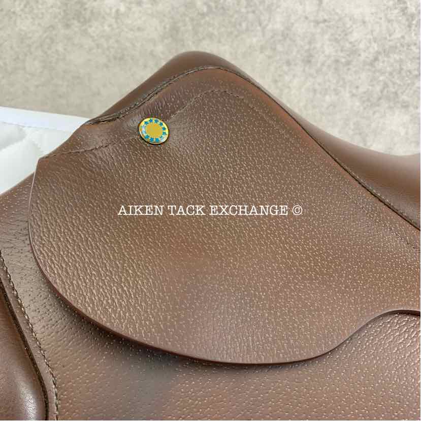2010 Prestige Archimede 2 Close Contact Jump Saddle, 16.5" Seat, 32 Tree - Medium (Adjustable), Foam Panels