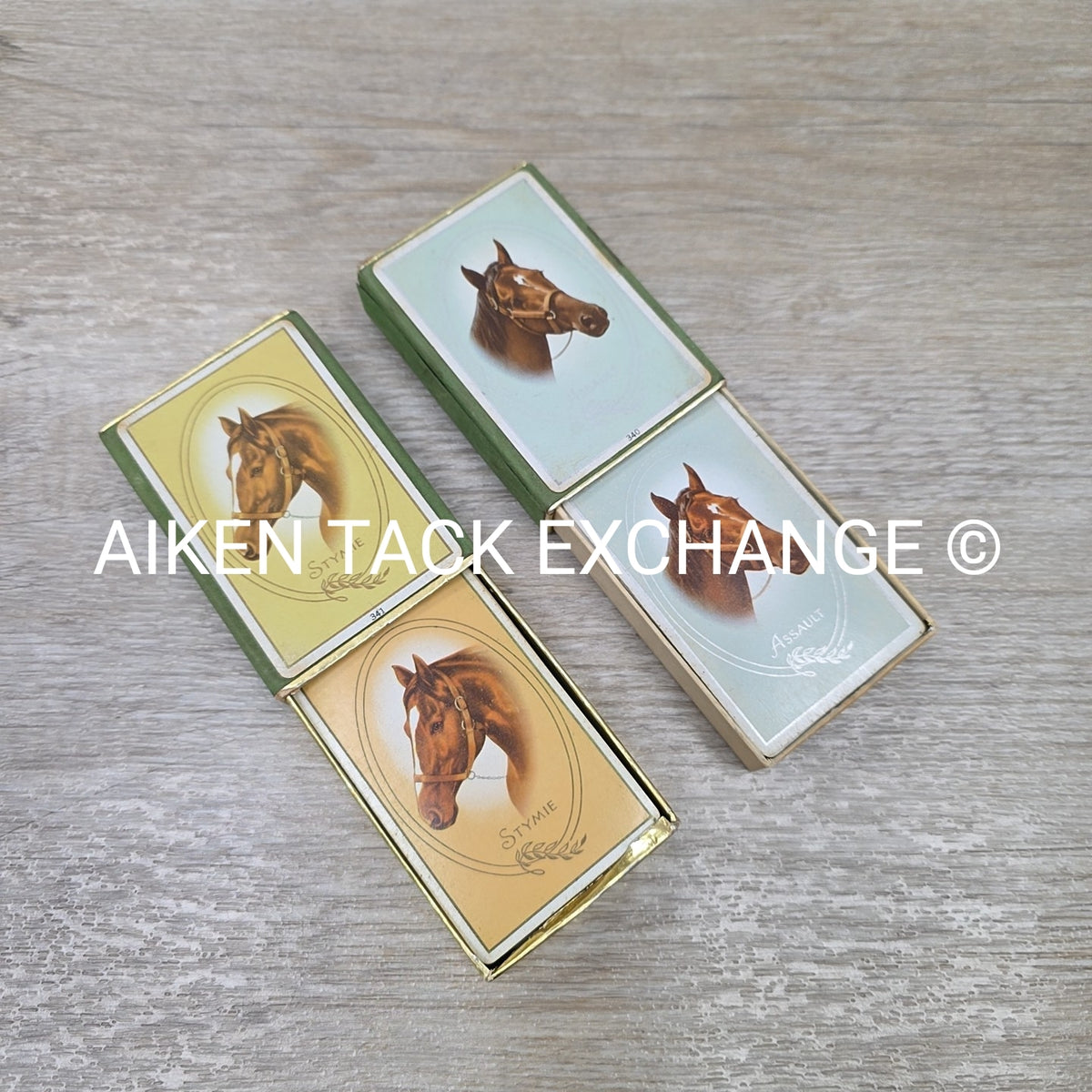 2 Packs of Horse Playing Cards, Assault & Stymie