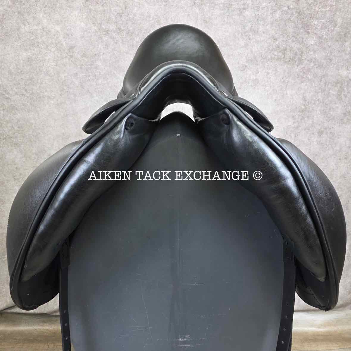 **SOLD** 2010 Prestige Venus K Monoflap Dressage Saddle, 17" Seat, 34 Tree - Medium Wide, Wool Flocked Panels