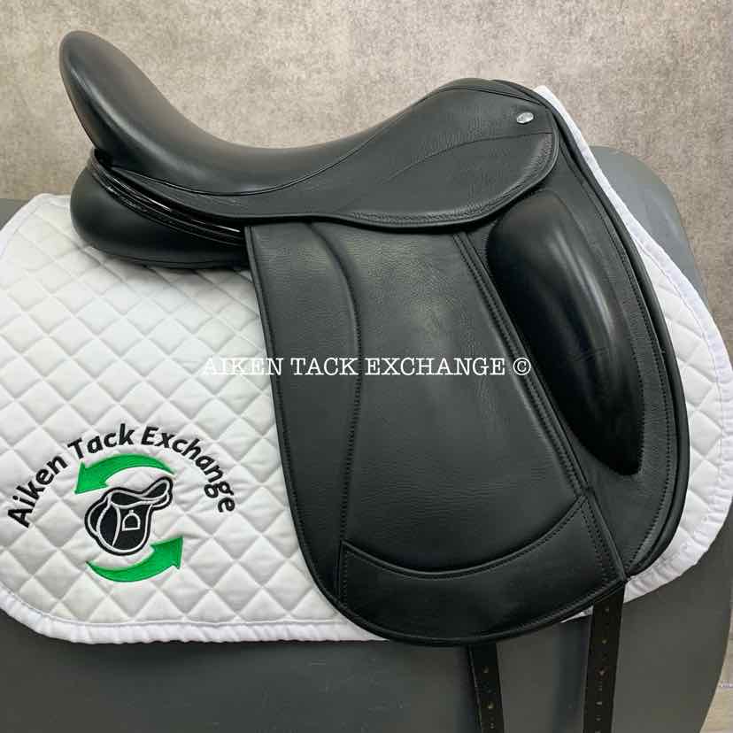 2015 Frank Baines Union Lux Monoflap Dressage Saddle, 18" Seat, Medium Wide Tree, Wool Flocked Panels