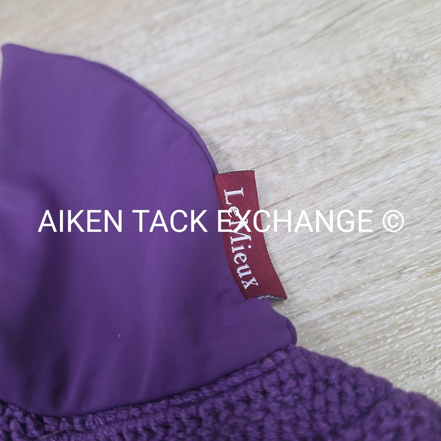 LeMieux Classic Ear Bonnet, Black Currant, Size XLarge