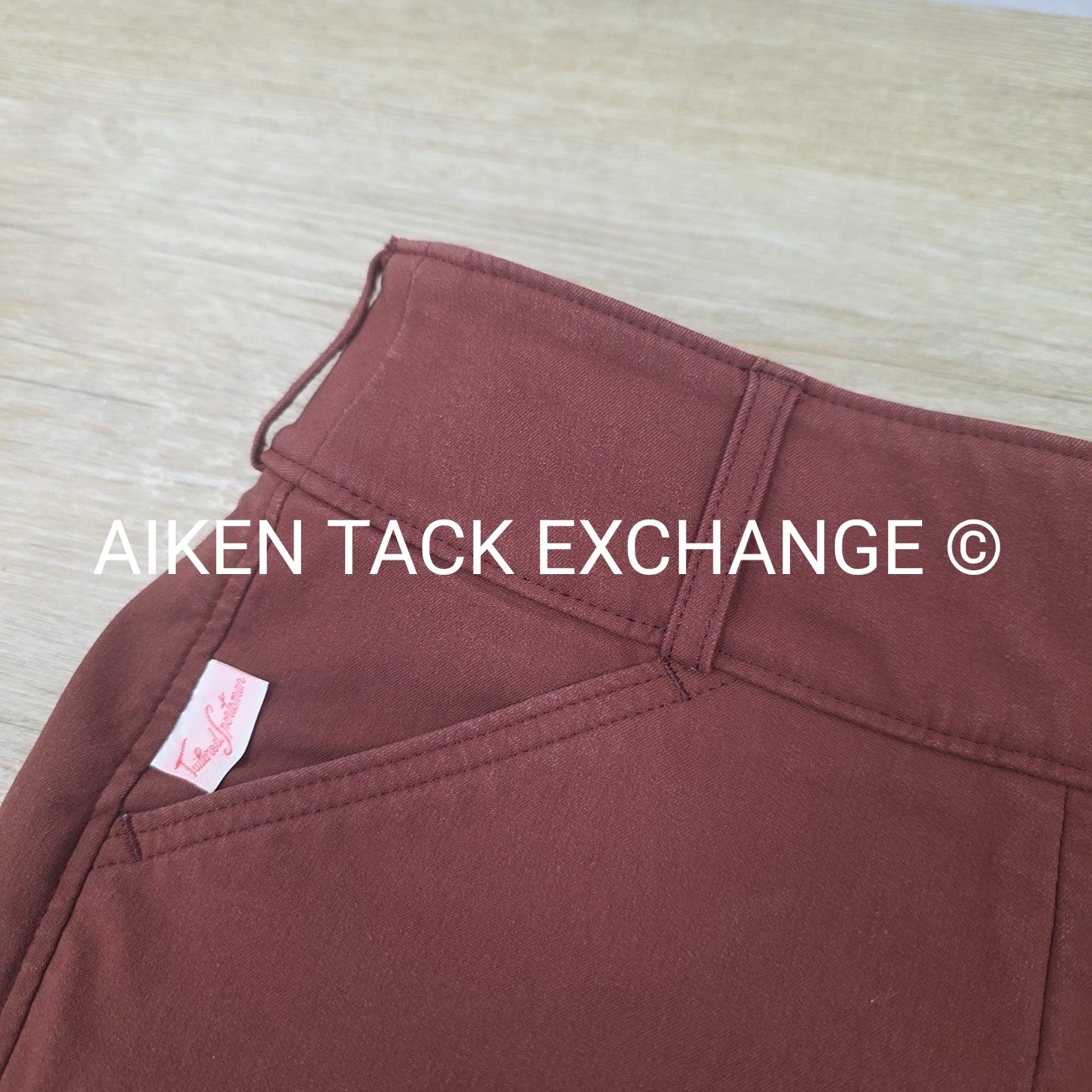 Tailored Sportsman Trophy Hunter Knee Patch Breeches, Redwood, Size 24
