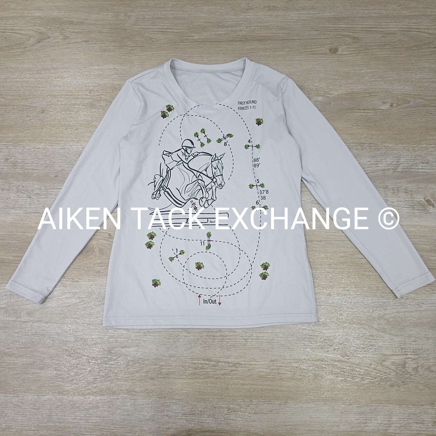 Hunter/Jumper Long Sleeve Tech Shirt, Women's Small
