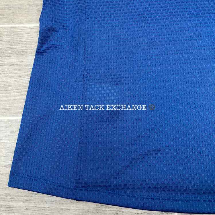 Dover Saddlery Quarter Zip Short Sleeve Shirt, Blue, Size XS