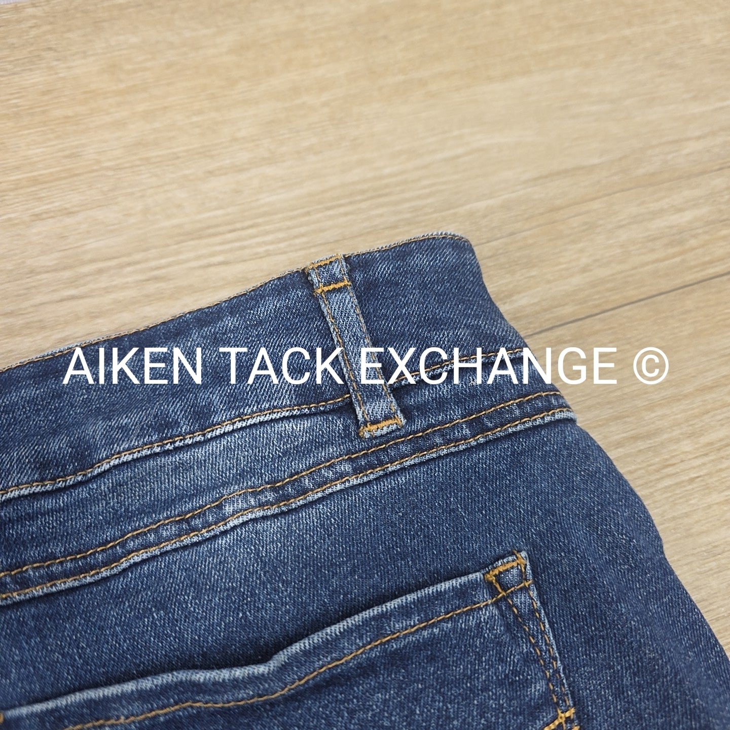 PS of Sweden Maggie Silicone Grip Full Seat Denim Breeches, Size 42 US 30