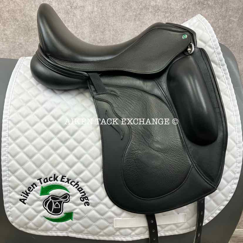 2023 Envy by Custom Saddlery Rhythm Monoflap Dressage Saddle, 17" Seat, Adjustable Tree, Wool Flocked Panels