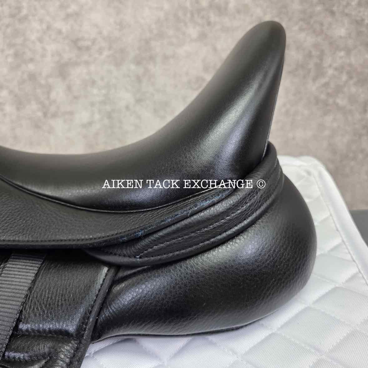 2023 Envy by Custom Saddlery Aurora Monoflap Dressage Saddle, 17" Seat, Adjustable Tree, Wool Flocked Panels