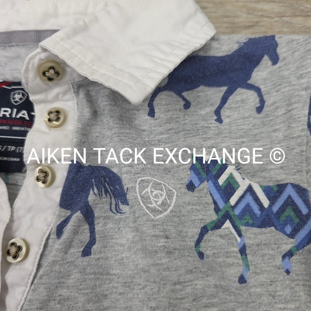 Ariat Short Sleeve Polo Top, Youth XS (7)