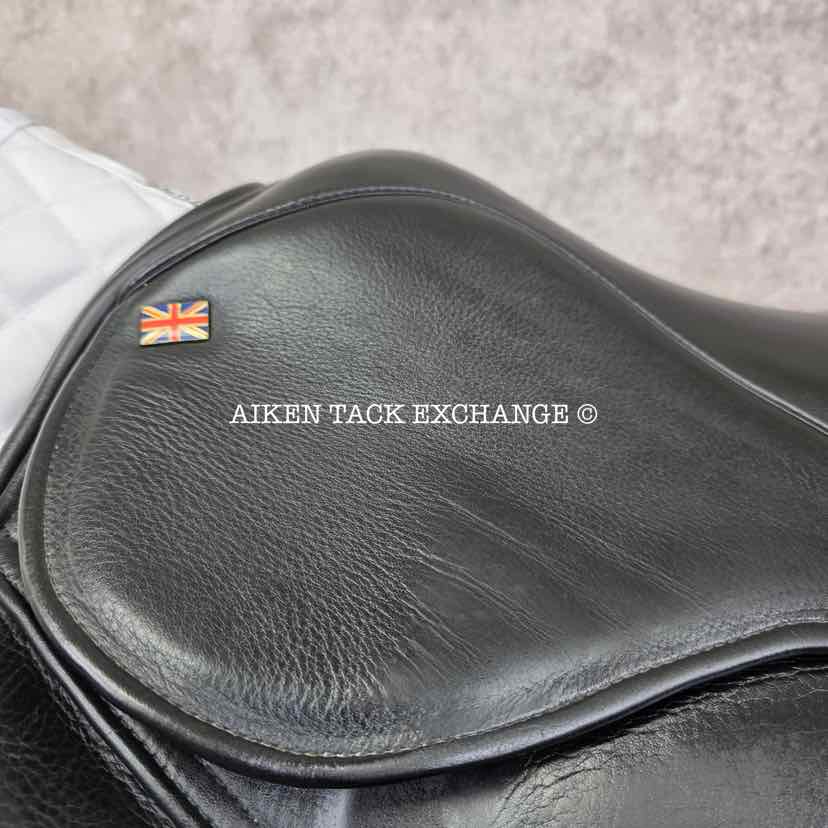 **SOLD** Heritage Bespoke Saddlery "The Oneness" Monoflap Dressage Saddle, 16.5" Seat, Wide Tree, Wool Flocked Panels