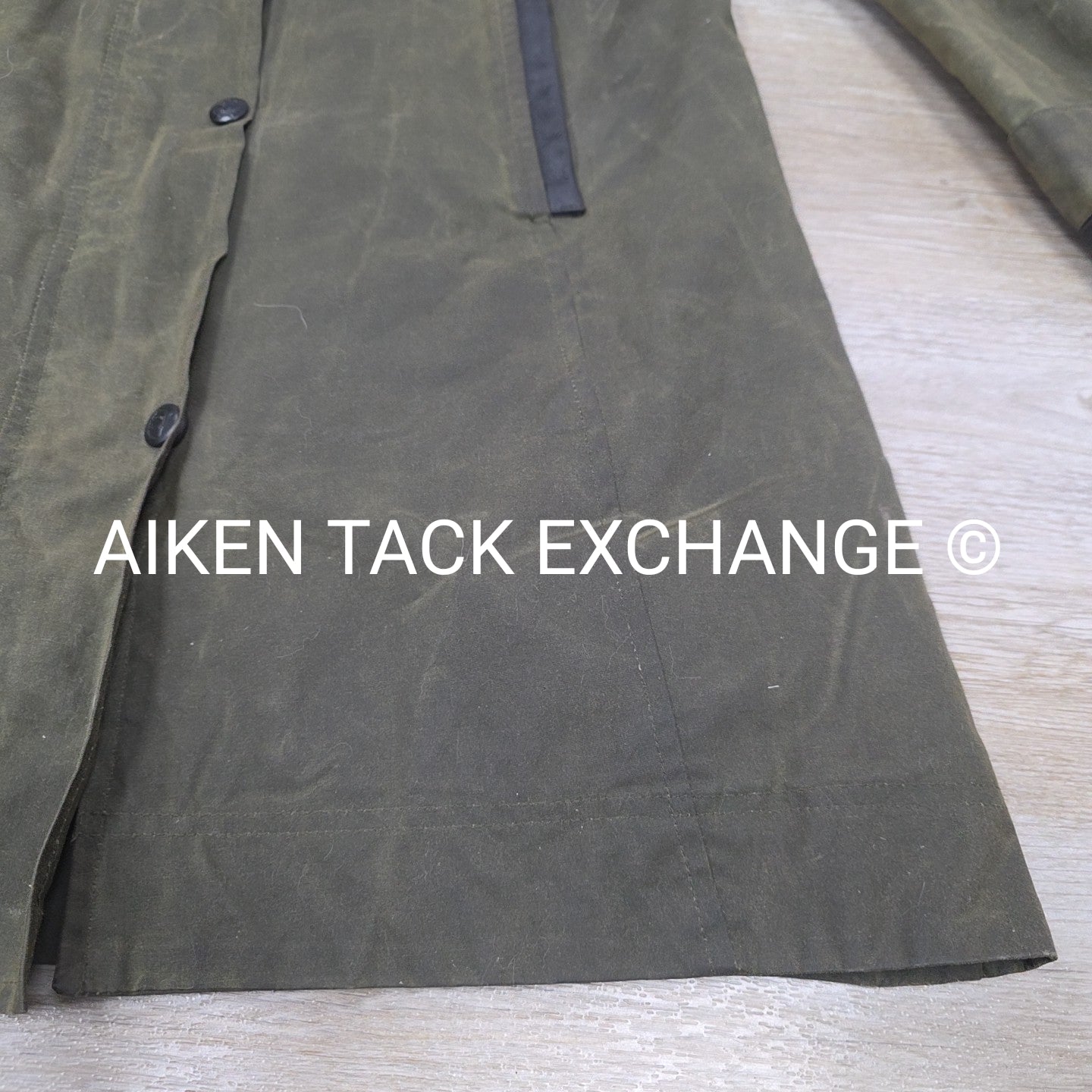 Outback Survival Gear Olive Green Waxed Trench Coat, Women's Large