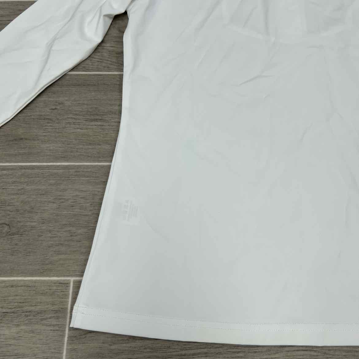 Ovation Elegance Long Sleeve Show Shirt, White, Size Medium
