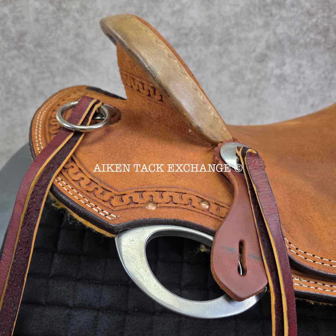 Henderson Custom Saddlery Roughout Western Saddle, 16" Seat, Wide Tree - Full QH Bars