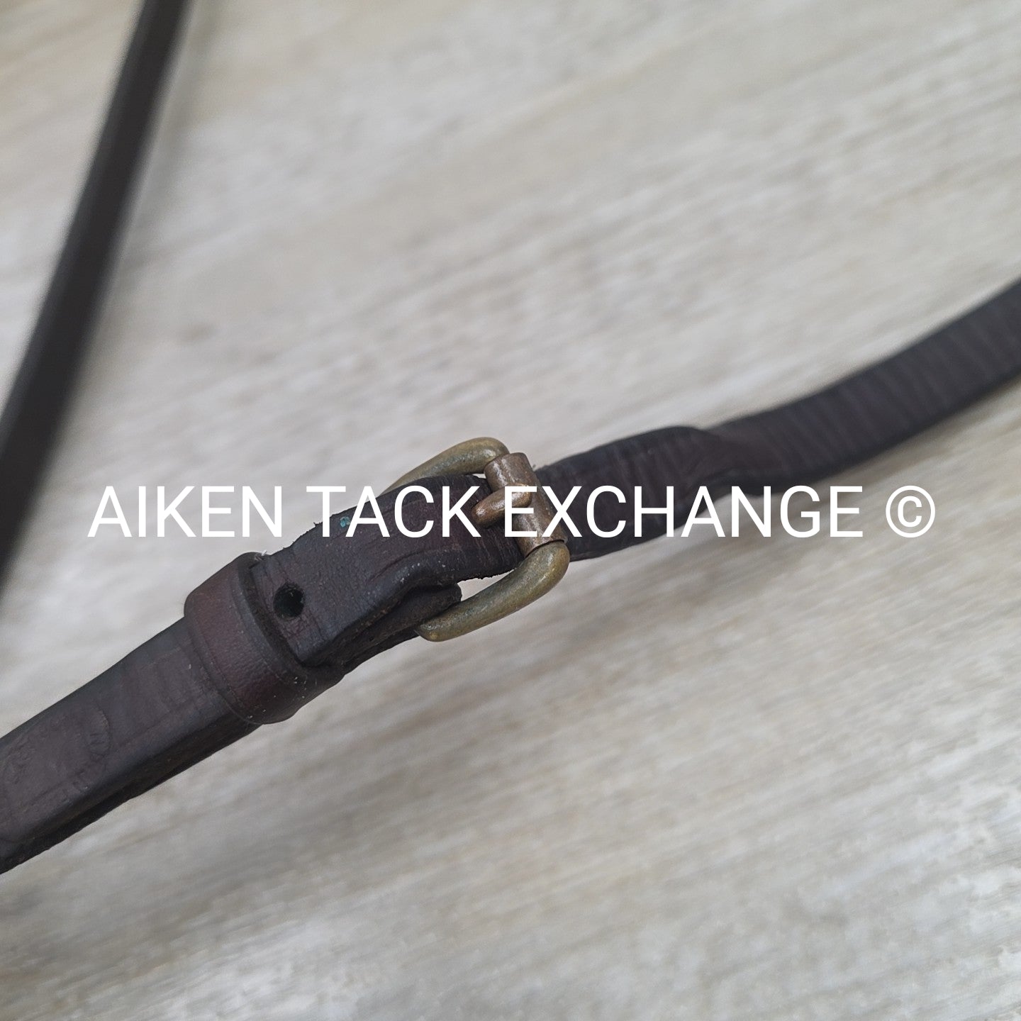 Nunn Finer Flat Leather Draw Reins with Snaps, Brown