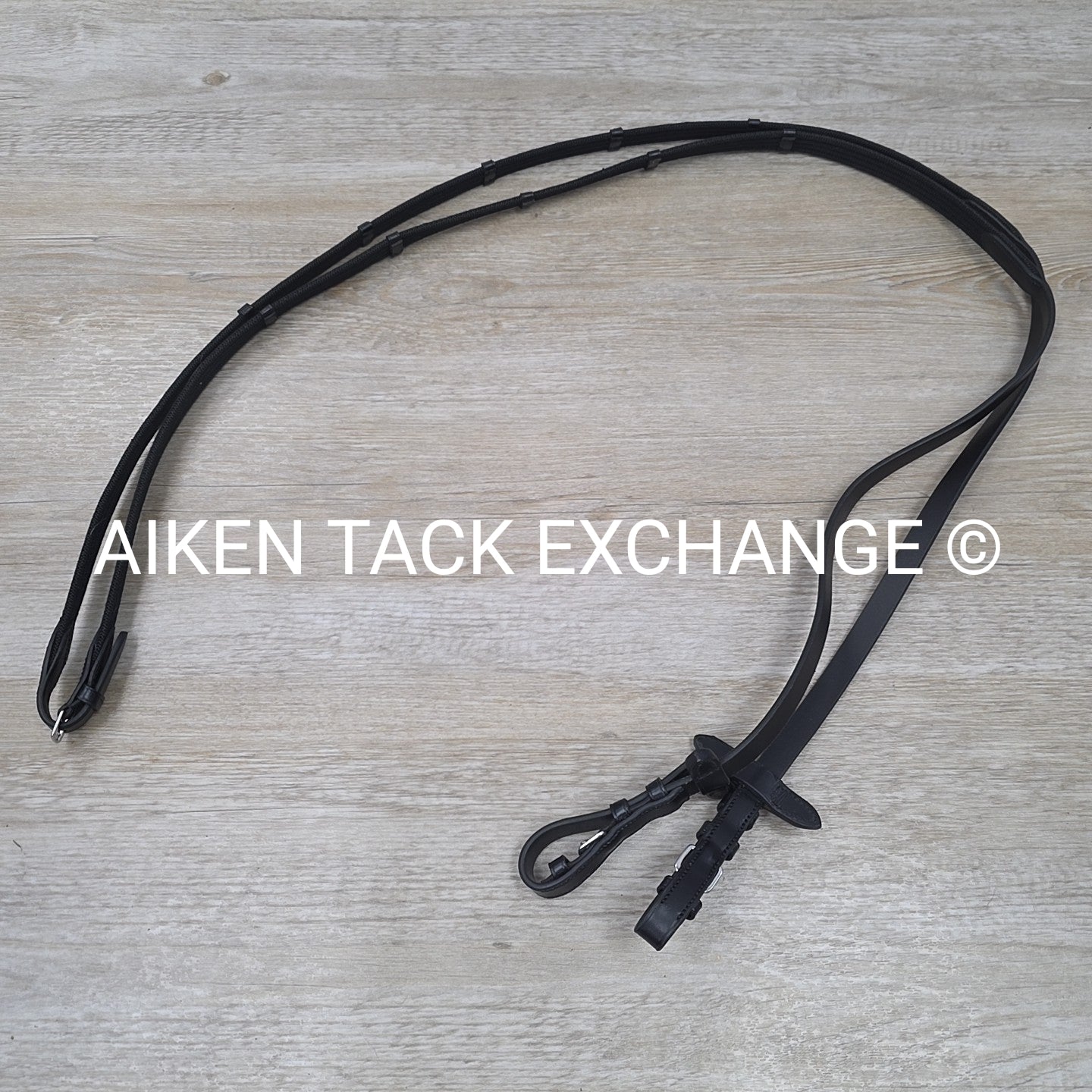 Keiffer Cotton Web Reins, Black, Size Full