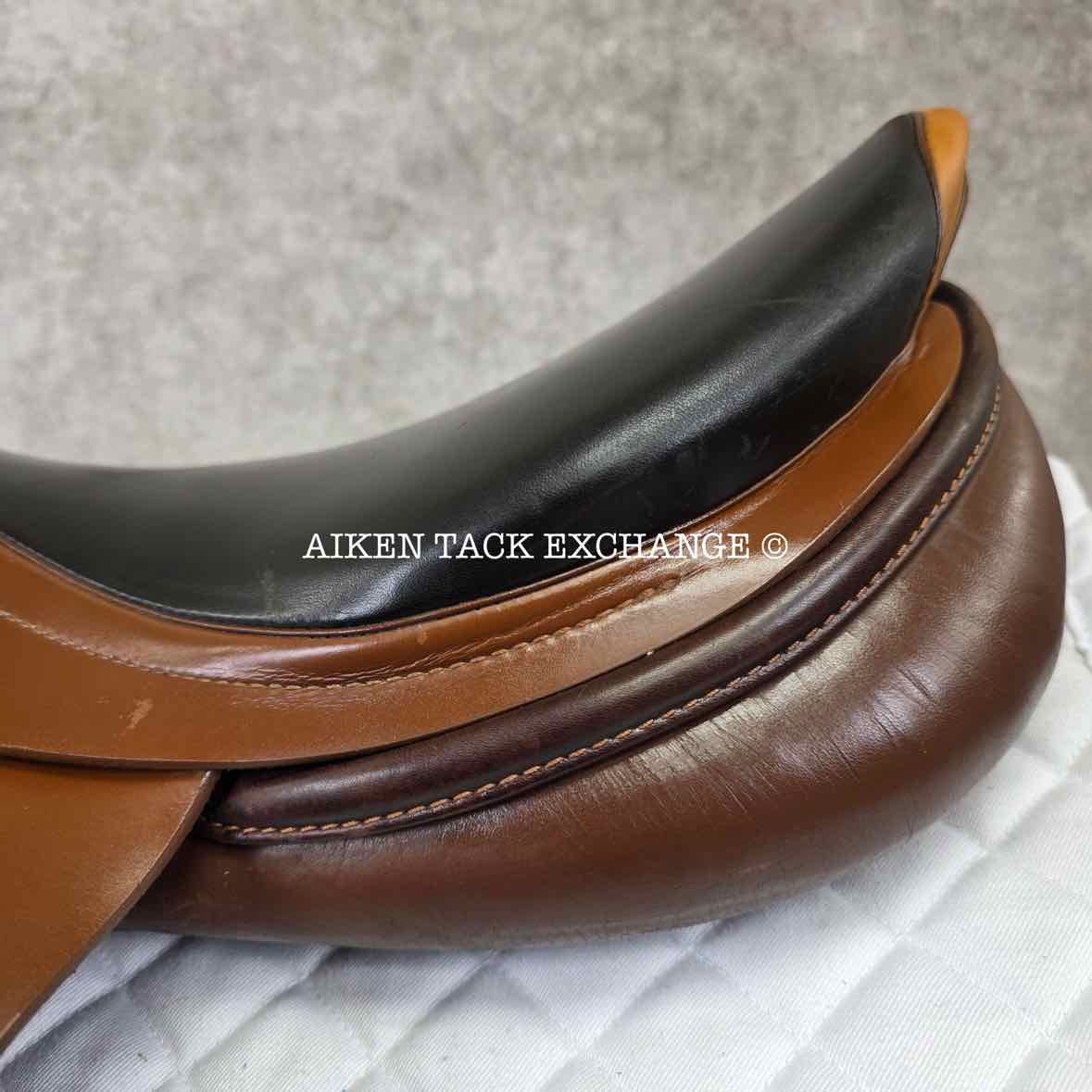 2005 Prestige Sidney Jump Saddle, 17" Seat, 33 Tree - Medium, Wool Flocked Panels