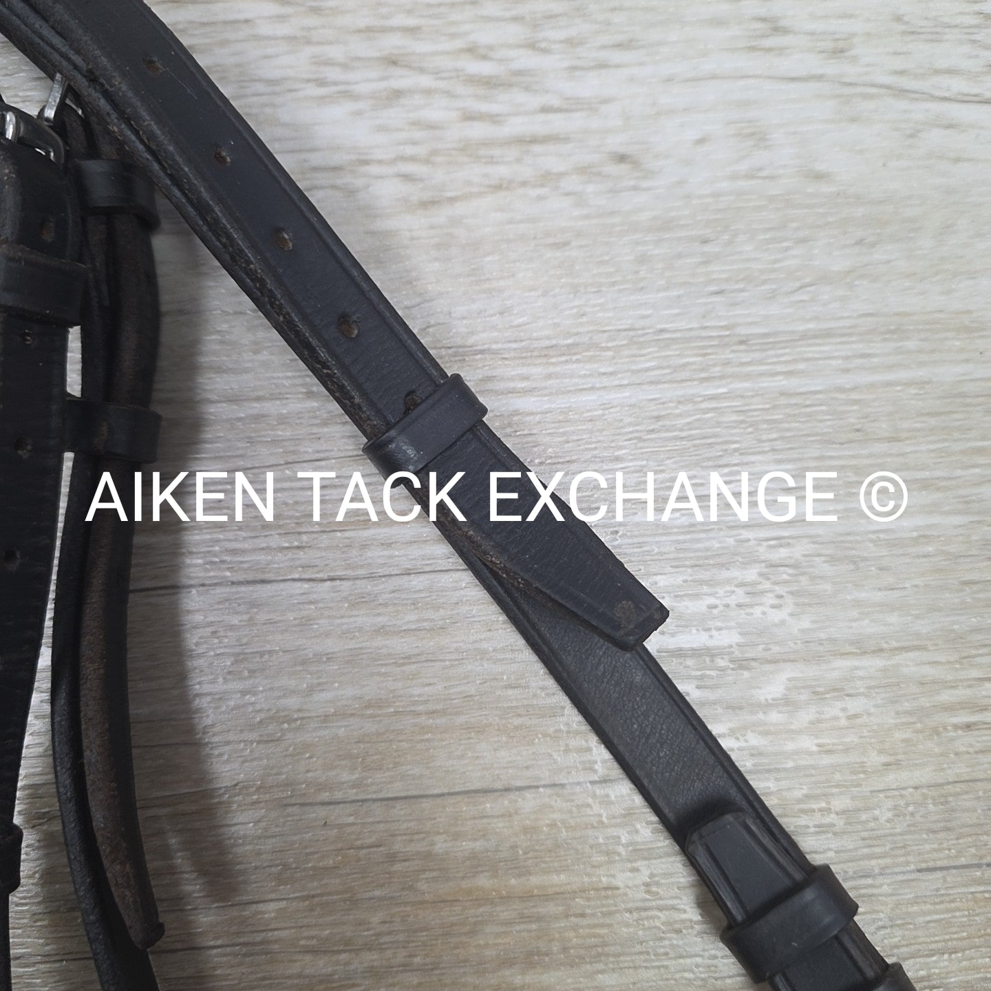 Plain Raised Bridle, Missing Flash Strap, No Reins, Oversize
