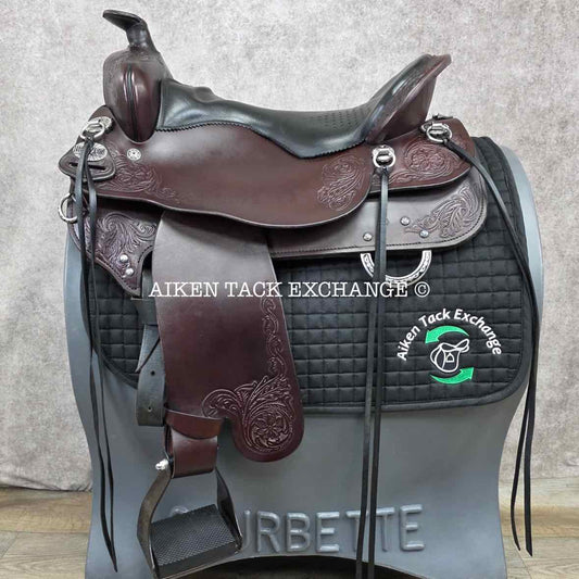 2021 Tucker 295 Horizon Wanderer Trail Western Saddle, 18.5" Seat, Extra Wide Tree