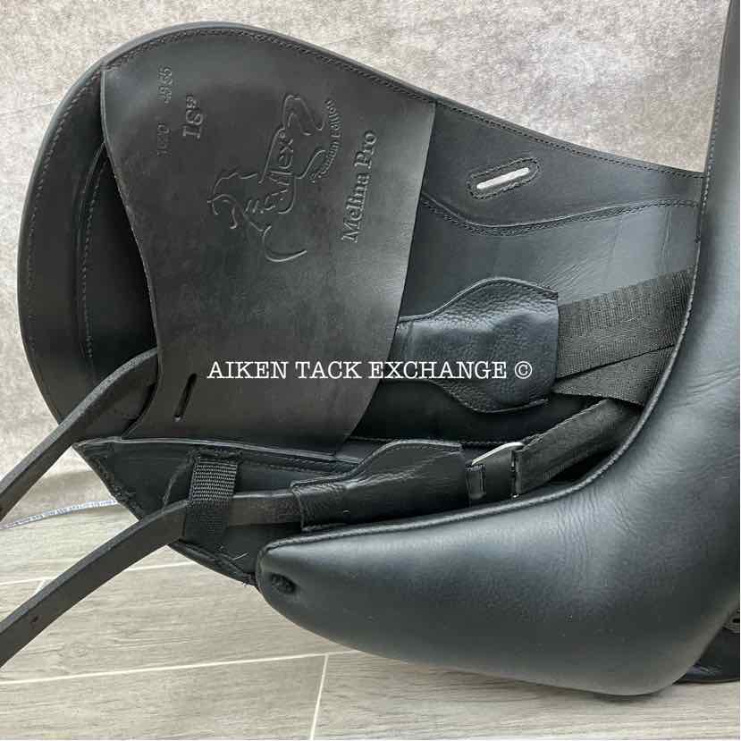 2020 MaxFlex Melina Pro Monoflap Dressage Saddle, 18" Seat, Flex Tree - MW/W, Wool Flocked Panels