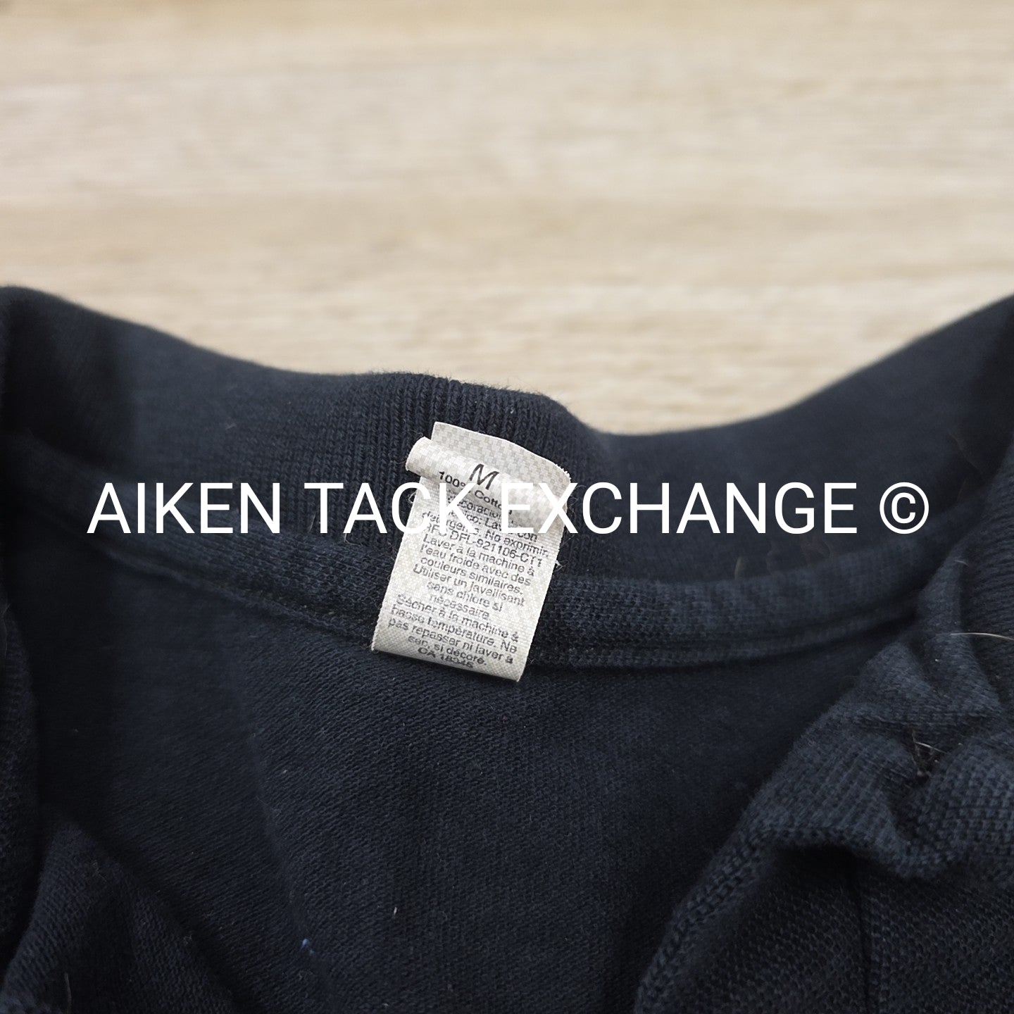 Short Sleeve Collared Polo Shirt with ATE Logo, Women's Size Medium