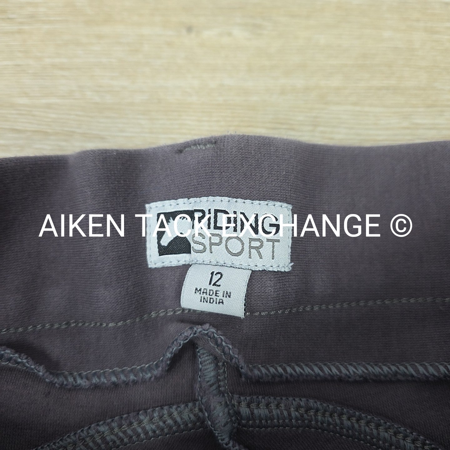 Dover Saddlery Riding Sport Knee Patch Pull On Tights, Size 12