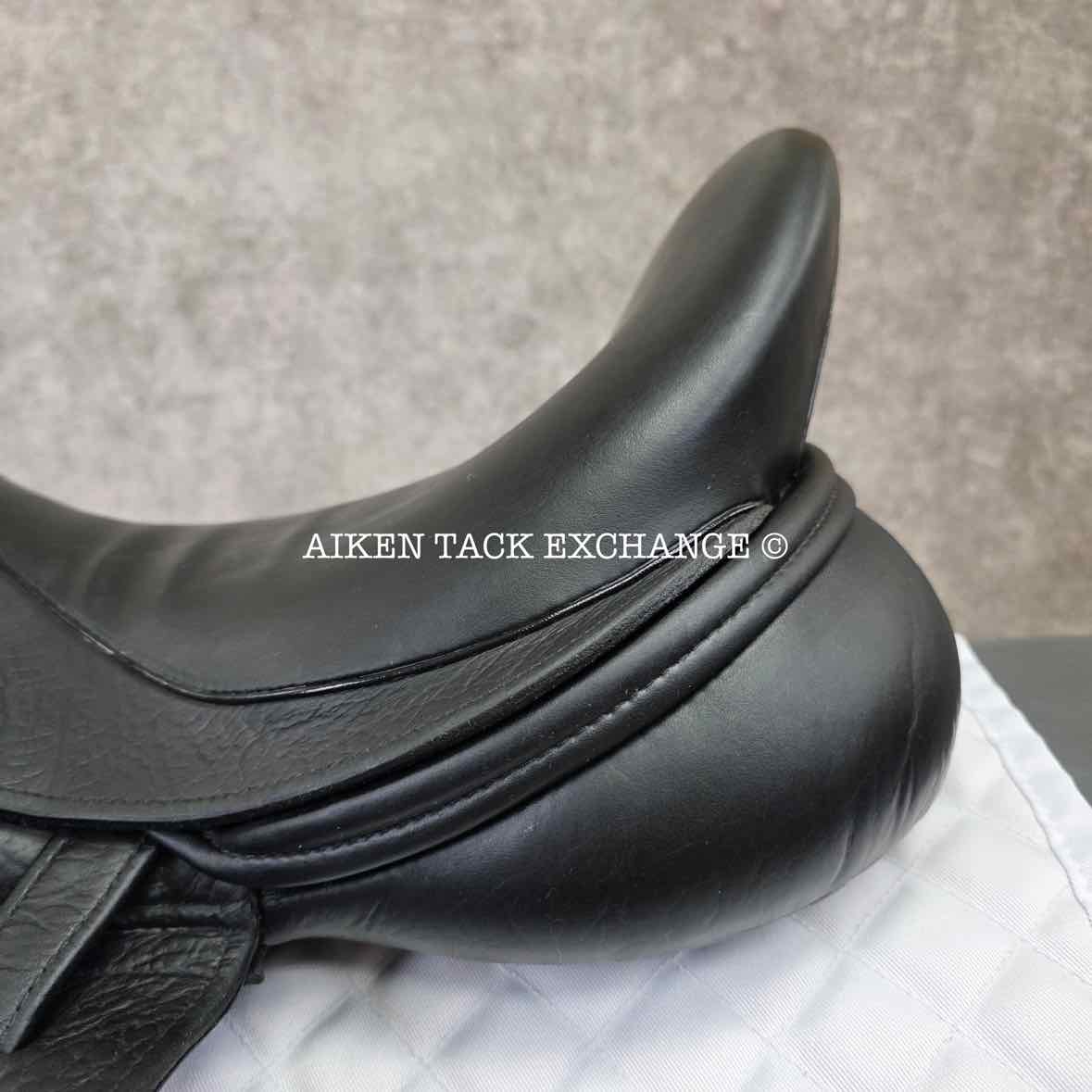 Takt TSD-10 Monoflap Dressage Saddle, 17.5" Seat, Wide Tree, Wool Flocked Panels