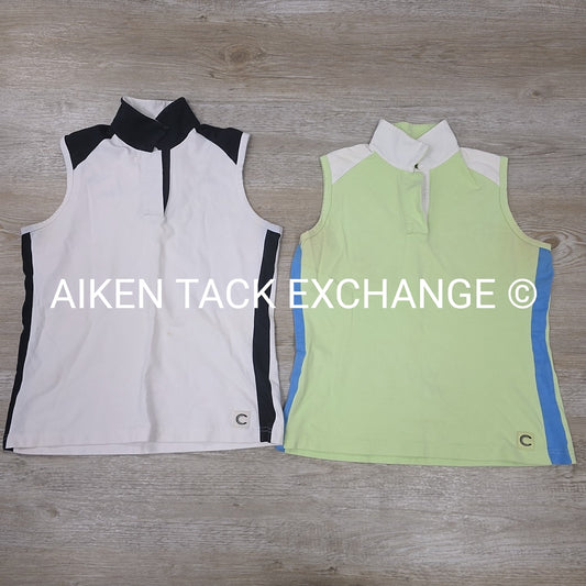 BARGAIN BUNDLE: 2 Connoisseur Equestrian Collection Sleeveless Tops, Size Small